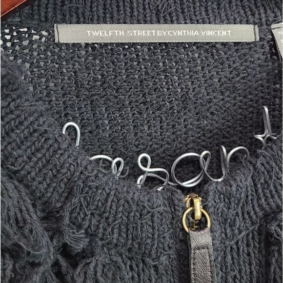 Twelfth Street by Cynthia Vincent Zip Up Sweater M - Picture 3 of 5